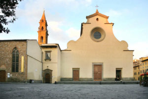 Immagine della basilica di Santo Spirito nel quartiere artigiano di San Frediano