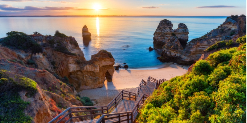 Coastal landscape in Algarve