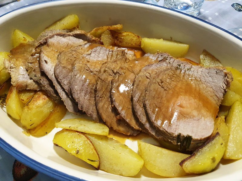 Arrosto di vitello con patate