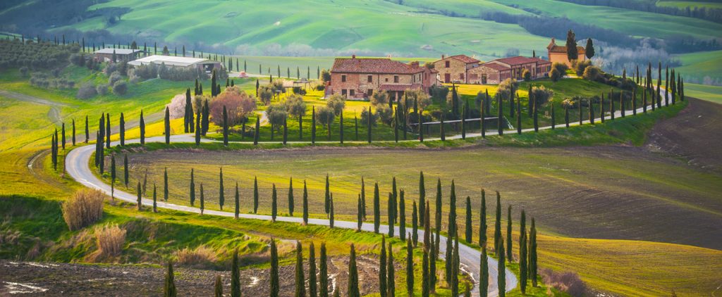 Strade bianche path Italy