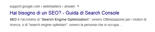 Guida di Search Console