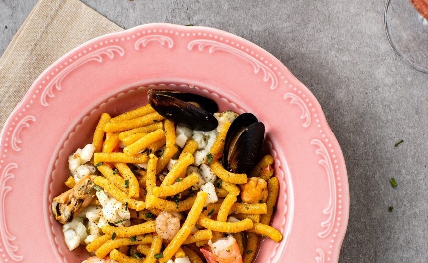 piatto di passatelli con sugo di pesce