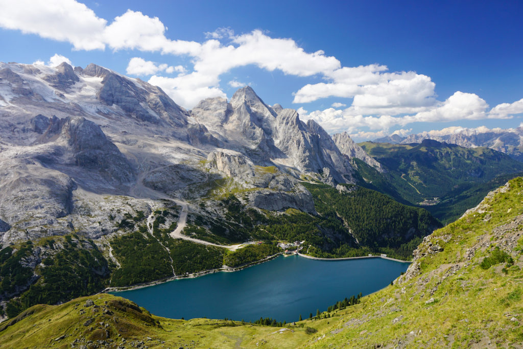 Marmolada in estate per trekking e vie ferrate