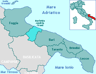 Cartina Puglia ( BAT)