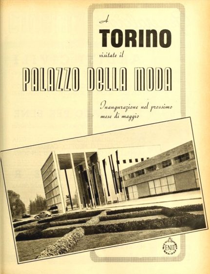 Inaugurazione del palazzo della moda a Torino